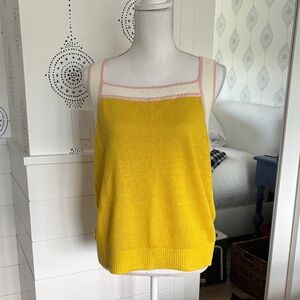 Boden Yellow and Pink Camisole Top